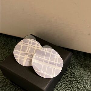 80s Lavender Statement Earrings